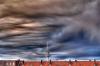Illustration: 5 Aufnahmen unterschiedlicher Belichtungen zusammengesetzt (HDR) und Wolkenkontrast gesteigert